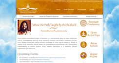 Desktop Screenshot of kriyavedanta.org